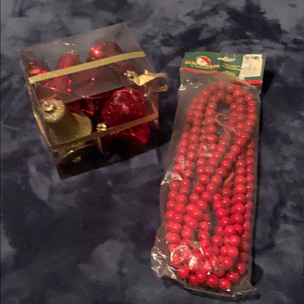 Glitter Bell ornaments